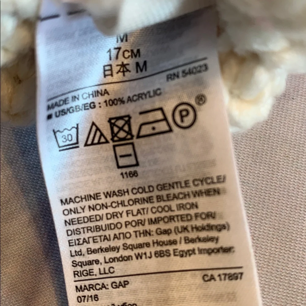 GAP Kids Cream Knit Mittens